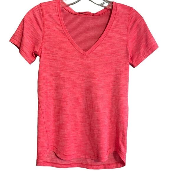 lululemon Meant to Move Pink Short Sleeve T-Shirt Size 2 - Picture 1 of 6
